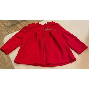 Disney Baby cherry red Minnie mouse zip jacket 6/9 mos